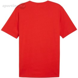 Koszulka męska Puma Team Rise Logo Jersey Cotton czerwona 658705 01 Puma