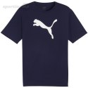 Koszulka męska Puma Team Rise Logo Jersey Cotton granatowa 658705 06 Puma