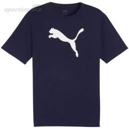 Koszulka męska Puma Team Rise Logo Jersey Cotton granatowa 658705 06 Puma