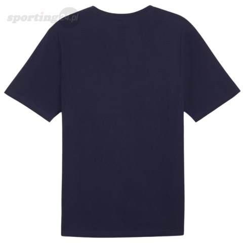 Koszulka męska Puma Team Rise Logo Jersey Cotton granatowa 658705 06 Puma Koszulka męska Puma Team Rise Logo Jersey Cotton granatowa 658705 06 Puma