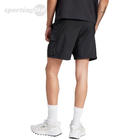 Spodenki męskie adidas Essentials Small Logo Cargo Chelsea czarne JF3530 Adidas Spodenki męskie adidas Essentials Small Logo Cargo Chelsea czarne JF3530 Adidas