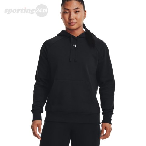 Bluza damska Under Armour Rival Fleece Hoodie czarna 1379500 001 Under Armour Bluza damska Under Armour Rival Fleece Hoodie czarna 1379500 001 Under Armour