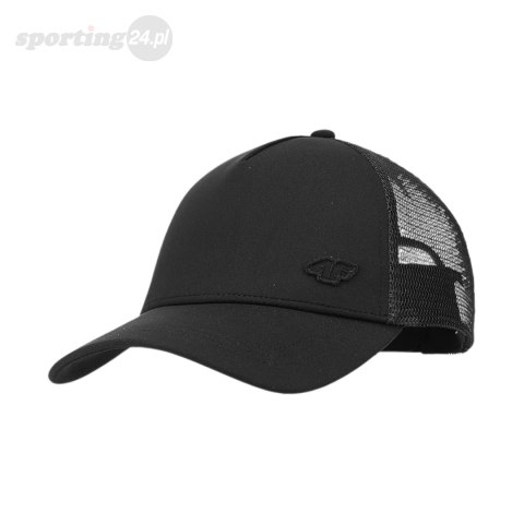 Czapka z daszkiem 4F U401 głęboka czerń 4FWSS25ACABU401 20S 4F