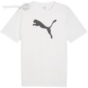 Koszulka męska Puma Team Rise Logo Jersey Cotton biała 658705 04 Puma