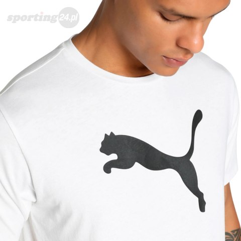 Koszulka męska Puma Team Rise Logo Jersey Cotton biała 658705 04 Puma Koszulka męska Puma Team Rise Logo Jersey Cotton biała 658705 04 Puma