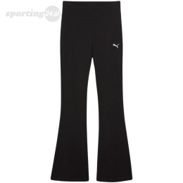 Legginsy damskie Puma Ess High-Waist Flared czarne 631542 01 Puma