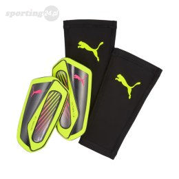 Ochraniacze piłkarskie Puma Ultra Flex Sleeve czarno-zielone 30987 02 Puma