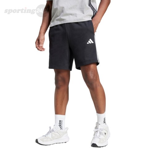 Spodenki męskie adidas Essential 3-Stripes French Terry czarne JE6414 Adidas