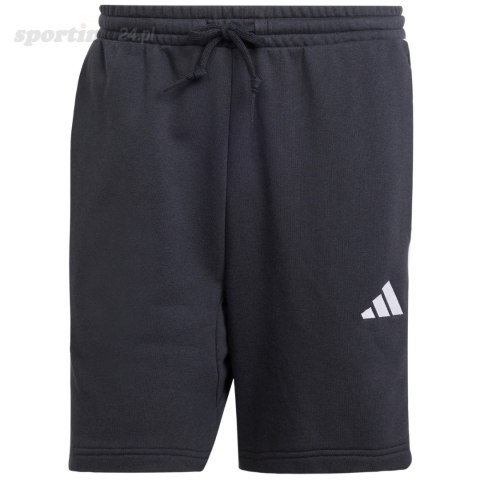 Spodenki męskie adidas Essential 3-Stripes French Terry czarne JE6414 Adidas Spodenki męskie adidas Essential 3-Stripes French Terry czarne JE6414 Adidas