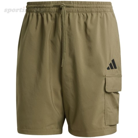 Spodenki męskie adidas Essentials Small Logo Cargo Chelsea oliwkowe JD1827 Adidas Spodenki męskie adidas Essentials Small Logo Cargo Chelsea oliwkowe JD1827 Adidas
