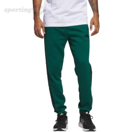 Spodnie męskie adidas Essentials 3-Stripes Fleece zielone JD1860 Adidas