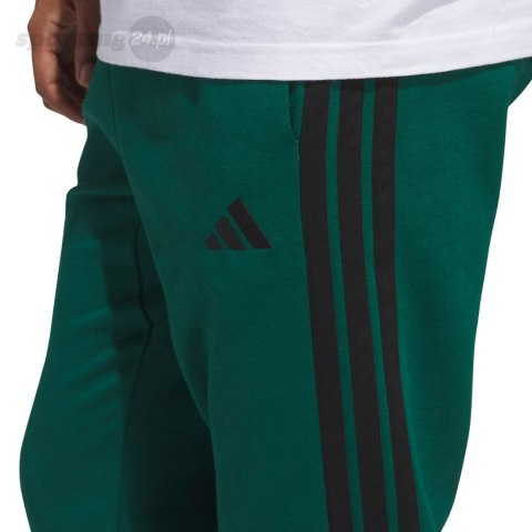 Spodnie męskie adidas Essentials 3-Stripes Fleece zielone JD1860 Adidas Spodnie męskie adidas Essentials 3-Stripes Fleece zielone JD1860 Adidas
