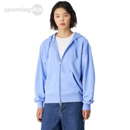 Bluza damska Champion Full Zip Hoodie Sweatshirt błękitna 117787 BS186 Champion