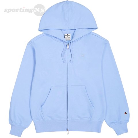 Bluza damska Champion Full Zip Hoodie Sweatshirt błękitna 117787 BS186 Champion Bluza damska Champion Full Zip Hoodie Sweatshirt błękitna 117787 BS186 Champion