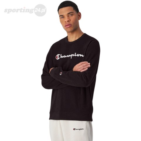 Bluza męska Champion Crewneck Sweatshirt czarna 220727 KK001 Champion Bluza męska Champion Crewneck Sweatshirt czarna 220727 KK001 Champion