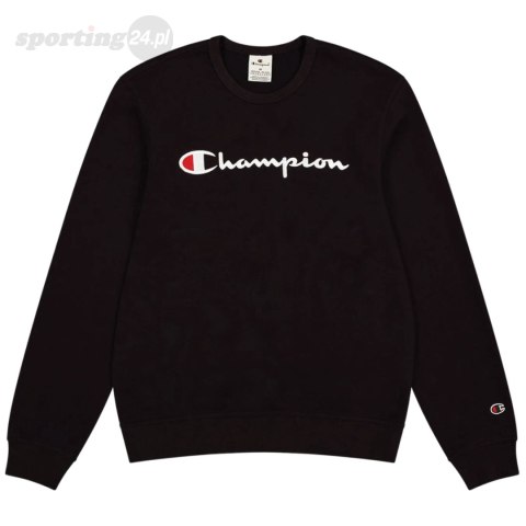 Bluza męska Champion Crewneck Sweatshirt czarna 220727 KK001 Champion Bluza męska Champion Crewneck Sweatshirt czarna 220727 KK001 Champion