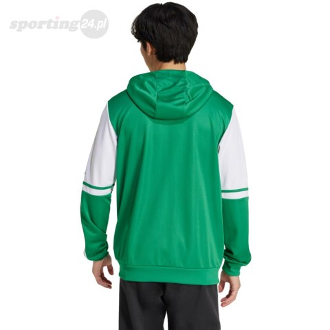 Bluza męska adidas Squadra 25 Hoody zielono-biała JP3164 Adidas teamwear Bluza męska adidas Squadra 25 Hoody zielono-biała JP3164 Adidas teamwear