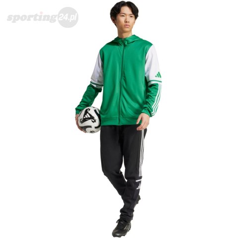 Bluza męska adidas Squadra 25 Hoody zielono-biała JP3164 Adidas teamwear Bluza męska adidas Squadra 25 Hoody zielono-biała JP3164 Adidas teamwear
