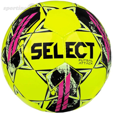 Piłka nożna Select Hala Futsal Attack v22 żółto-różowa 17623 Select Piłka nożna Select Hala Futsal Attack v22 żółto-różowa 17623 Select