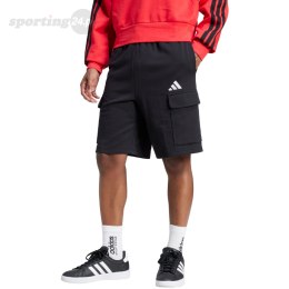 Spodenki męskie adidas Essentials Feel Cozy French Terry Cargo czarne JE6291 Adidas