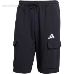 Spodenki męskie adidas Essentials Feel Cozy French Terry Cargo czarne JE6291 Adidas