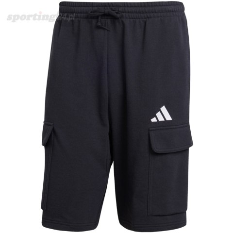 Spodenki męskie adidas Essentials Feel Cozy French Terry Cargo czarne JE6291 Adidas Spodenki męskie adidas Essentials Feel Cozy French Terry Cargo czarne JE6291 Adidas