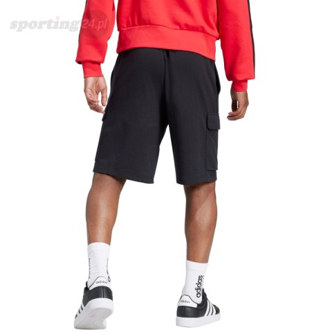 Spodenki męskie adidas Essentials Feel Cozy French Terry Cargo czarne JE6291 Adidas Spodenki męskie adidas Essentials Feel Cozy French Terry Cargo czarne JE6291 Adidas