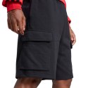Spodenki męskie adidas Essentials Feel Cozy French Terry Cargo czarne JE6291 Adidas
