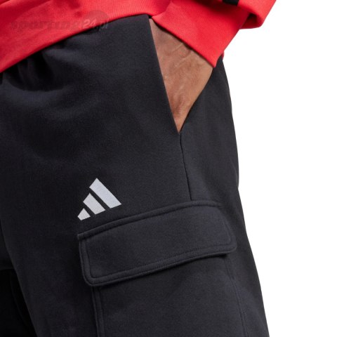 Spodenki męskie adidas Essentials Feel Cozy French Terry Cargo czarne JE6291 Adidas Spodenki męskie adidas Essentials Feel Cozy French Terry Cargo czarne JE6291 Adidas
