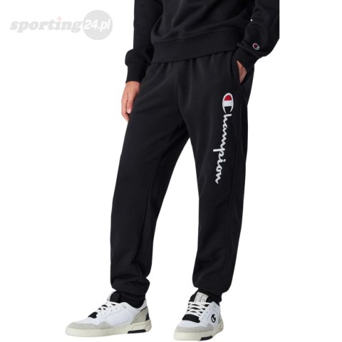 Spodnie męskie Champion Rib Cuff Pants czarne 220732 KK001 Champion Spodnie męskie Champion Rib Cuff Pants czarne 220732 KK001 Champion