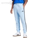 Spodnie męskie adidas Essentials 3-Stripes Fleece błękitne JE6315 Adidas