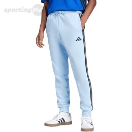 Spodnie męskie adidas Essentials 3-Stripes Fleece błękitne JE6315 Adidas