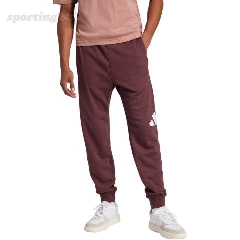 Spodnie męskie adidas Essentials Big Logo French Terry bordowe JE8972 Adidas Spodnie męskie adidas Essentials Big Logo French Terry bordowe JE8972 Adidas