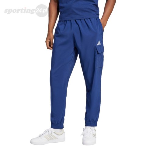 Spodnie męskie adidas Essentials Small Logo Cargo niebieskie JD1825 Adidas Spodnie męskie adidas Essentials Small Logo Cargo niebieskie JD1825 Adidas