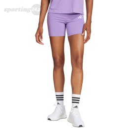 Spodenki damskie adidas Essentials 3-Stripes High Waisted Biker fioletowe JD0914 Adidas