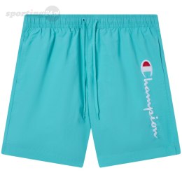 Spodenki kąpielowe męskie Champion Beachshort miętowe 219978 BS184 Champion