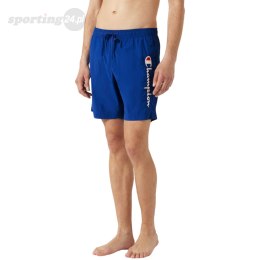 Spodenki kąpielowe męskie Champion Beachshort niebieskie 219978 BS008 Champion