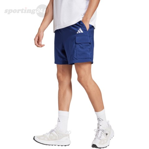 Spodenki męskie adidas Essentials Small Logo Cargo Chelsea granatowe JF3532 Adidas Spodenki męskie adidas Essentials Small Logo Cargo Chelsea granatowe JF3532 Adidas