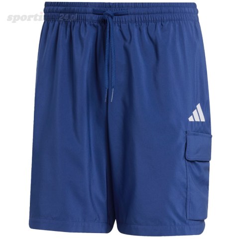 Spodenki męskie adidas Essentials Small Logo Cargo Chelsea granatowe JF3532 Adidas Spodenki męskie adidas Essentials Small Logo Cargo Chelsea granatowe JF3532 Adidas