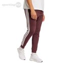 Spodnie męskie adidas Essentials 3-Stripes Fleece bordowe JD1853 Adidas