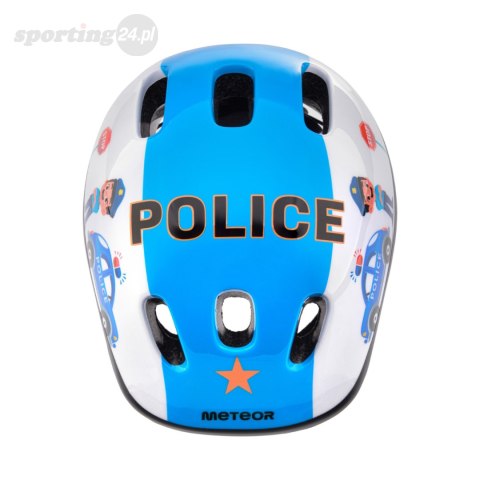 Kask rowerowy Meteor KS06 Police rozm. S 48-52 cm 17443 Meteor Kask rowerowy Meteor KS06 Police rozm. S 48-52 cm 17443 Meteor
