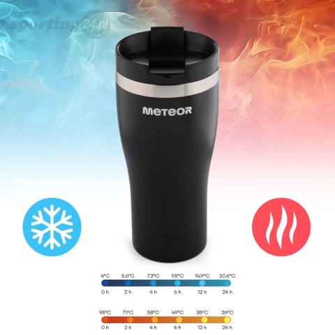 Kubek termiczny Meteor 480 ml czarny 17245 Meteor Kubek termiczny Meteor 480 ml czarny 17245 Meteor