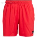 Spodenki kąpielowe męskie adidas Solid CLX Short-Length czerwone JC9919 Adidas