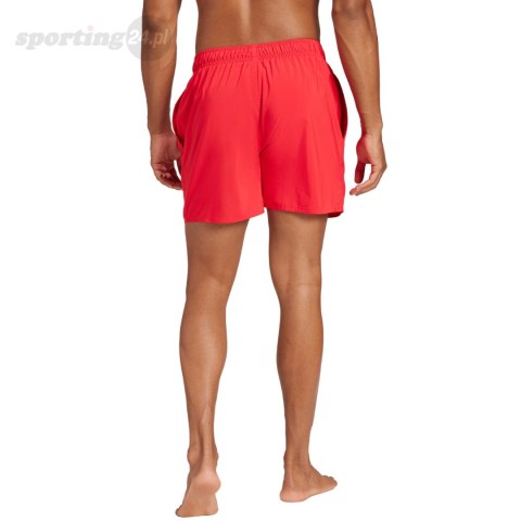 Spodenki kąpielowe męskie adidas Solid CLX Short-Length czerwone JC9919 Adidas Spodenki kąpielowe męskie adidas Solid CLX Short-Length czerwone JC9919 Adidas