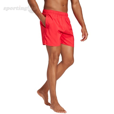 Spodenki kąpielowe męskie adidas Solid CLX Short-Length czerwone JC9919 Adidas Spodenki kąpielowe męskie adidas Solid CLX Short-Length czerwone JC9919 Adidas