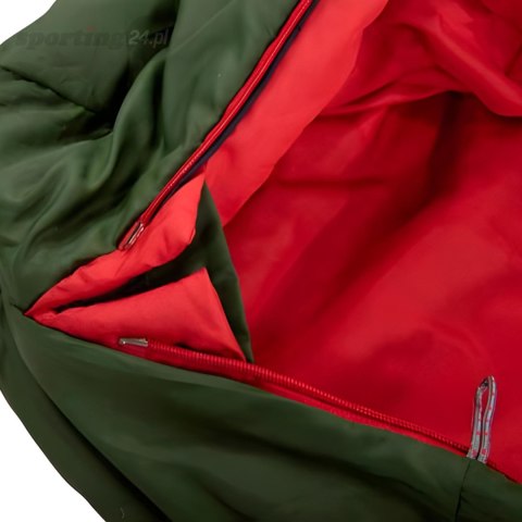 Śpiwór High Peak Pak 1000 Eco 220x80x50 cm zielono-czerwony 23251 High Peak Śpiwór High Peak Pak 1000 Eco 220x80x50 cm zielono-czerwony 23251 High Peak
